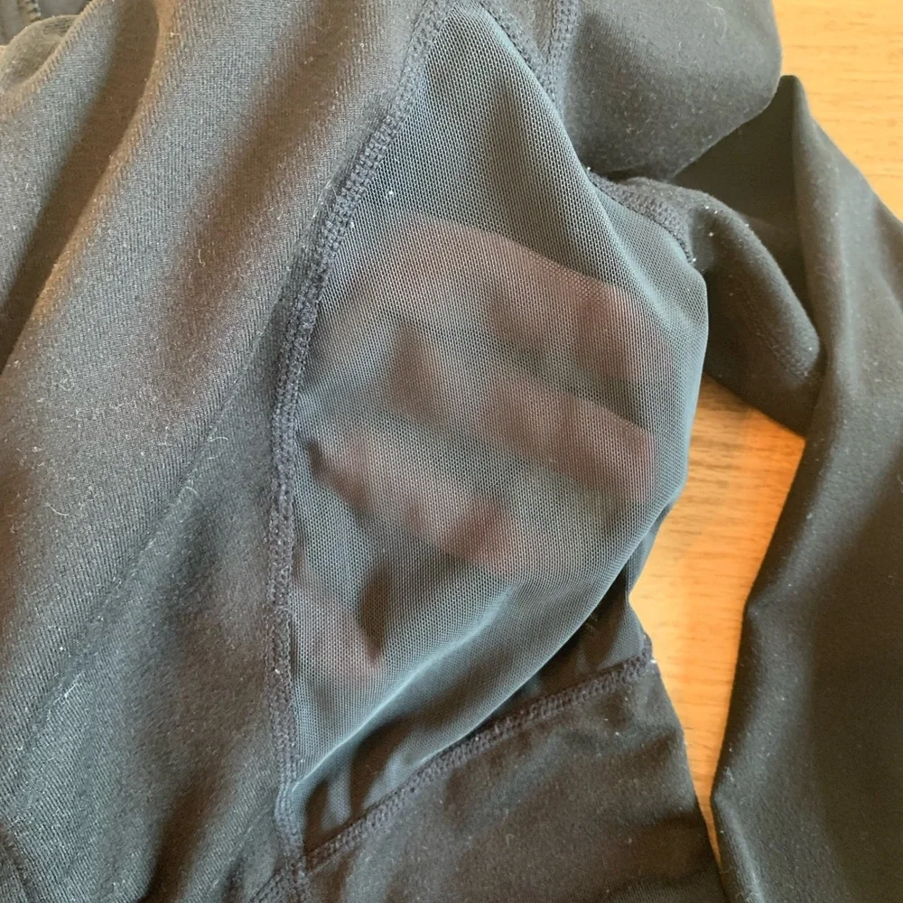 Zella‎ Women’s Track Jacket Mesh Panels Black Size M Preowned